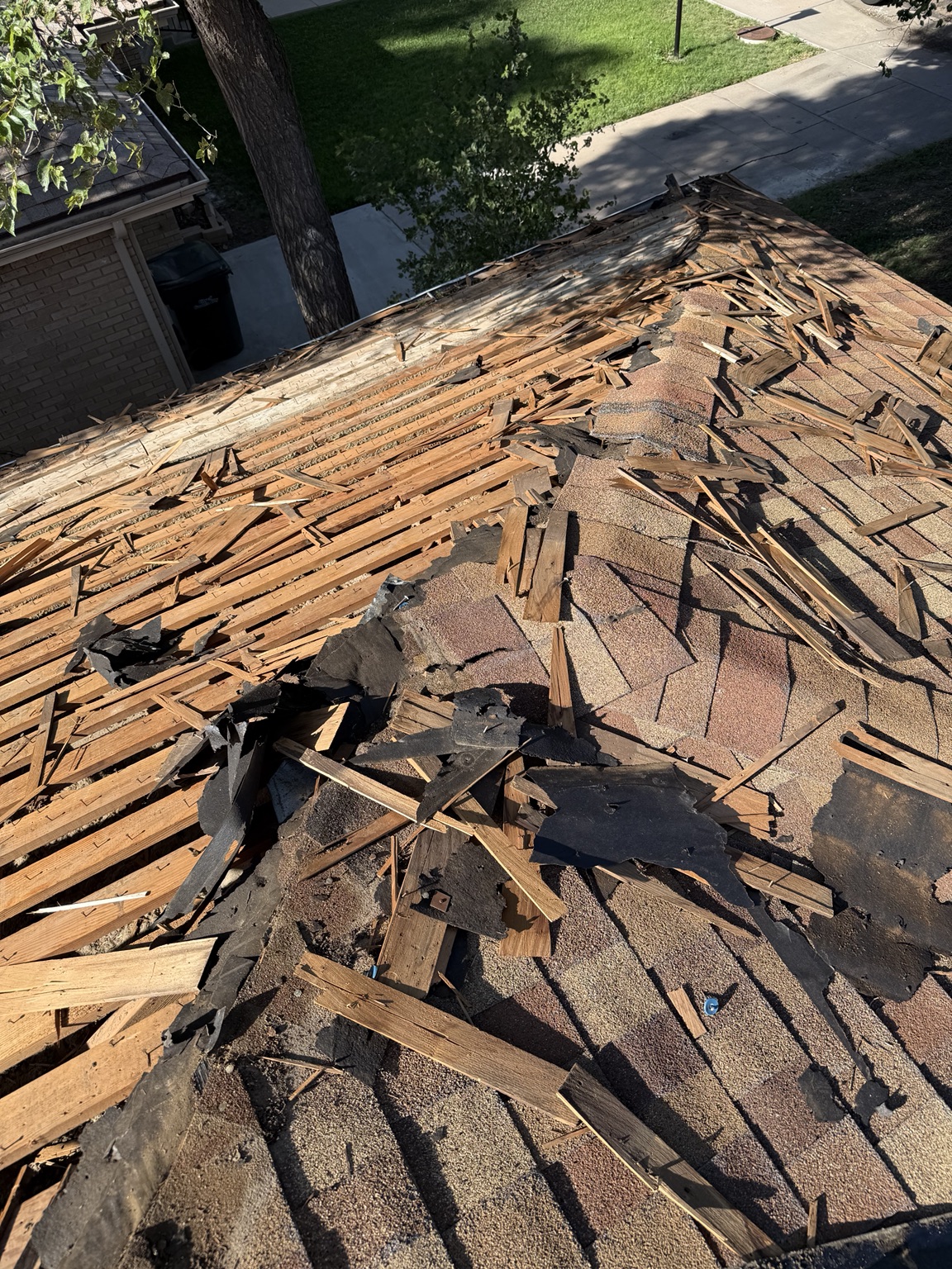 Finished roof