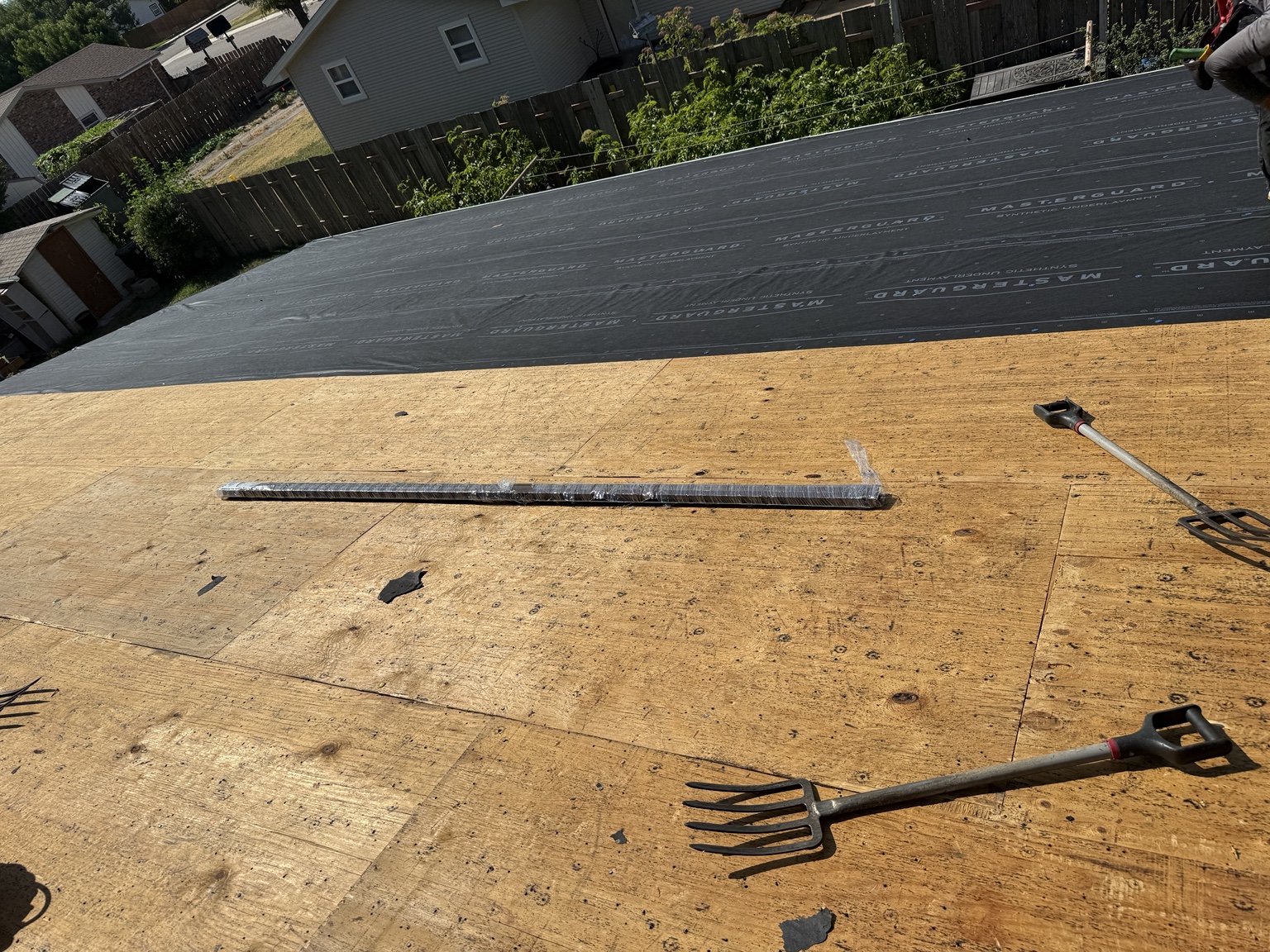 Roof tear-off project